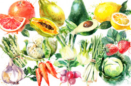 fruits et légumes d'avril