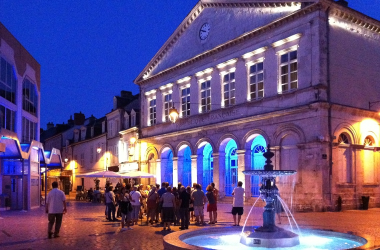 Visite nocturne de Châteauroux - Photo Sophie Ciotti